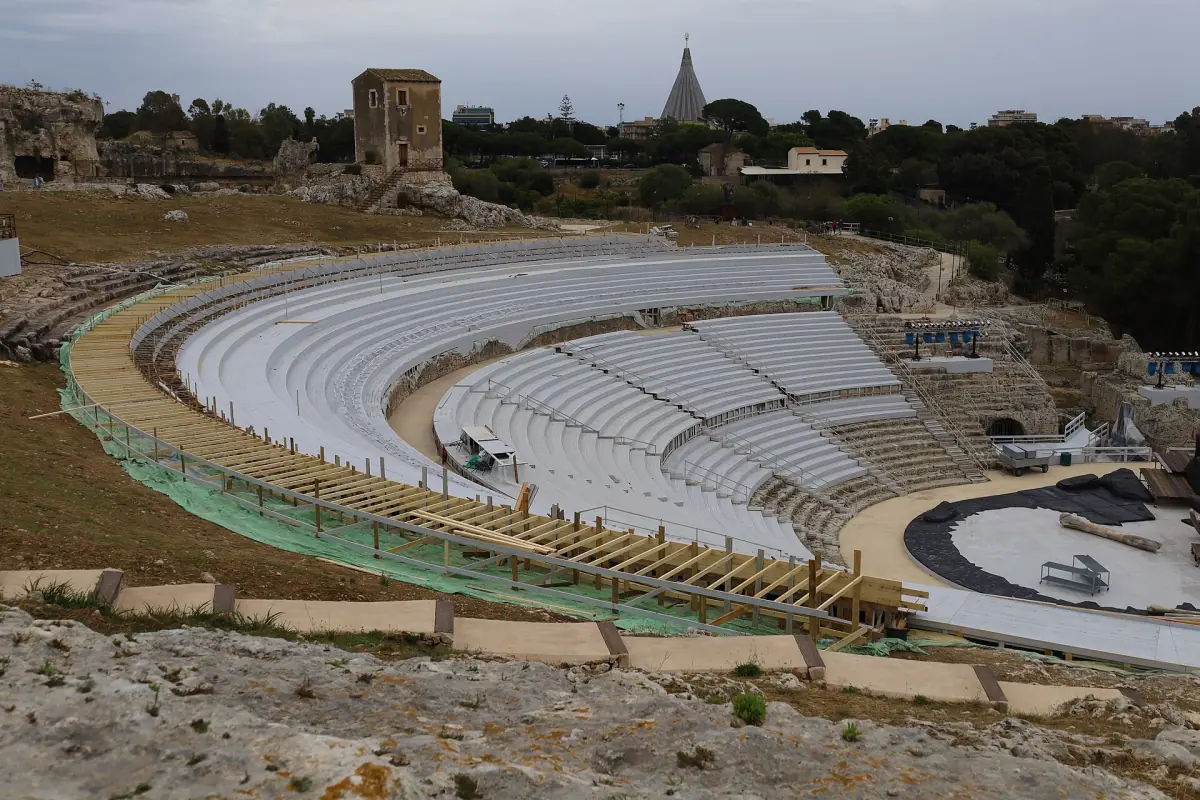 The Greek theatre in the Neapolis park