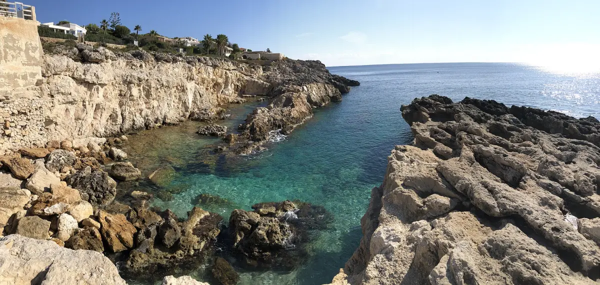A rocky cove on the Plemmirio coast